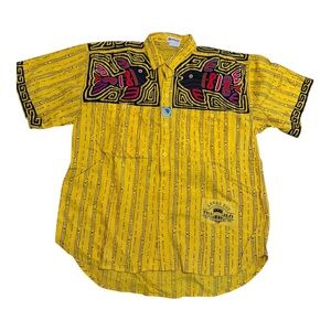 Vintage 90s ChaCal Embroidered Streetwear Shirt Men’s